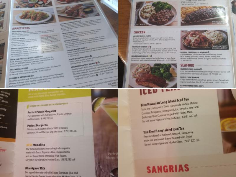 Applebee's Grill + Bar Menu