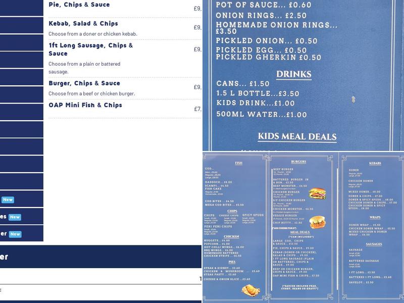 Ocean Delight Menu