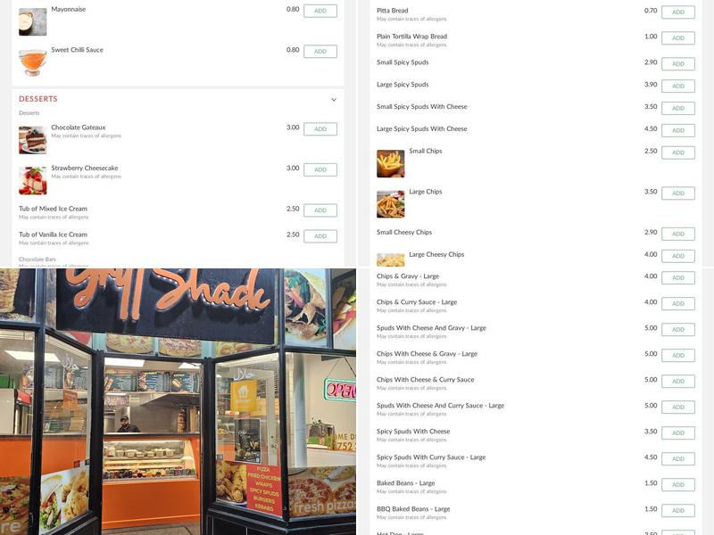 Barbican's Grill Shack Menu