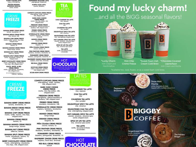 BIGGBY COFFEE Menu