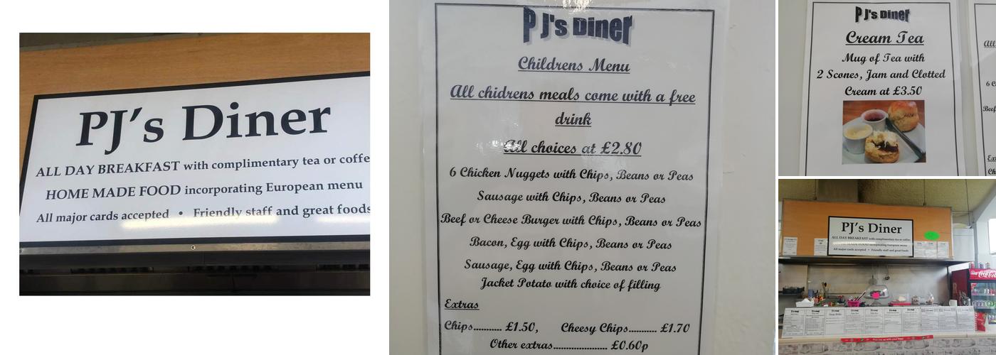 PJ's Diner Menu