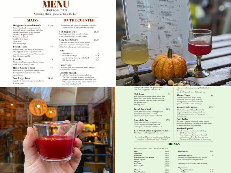 The Hedgerow Hound Menu