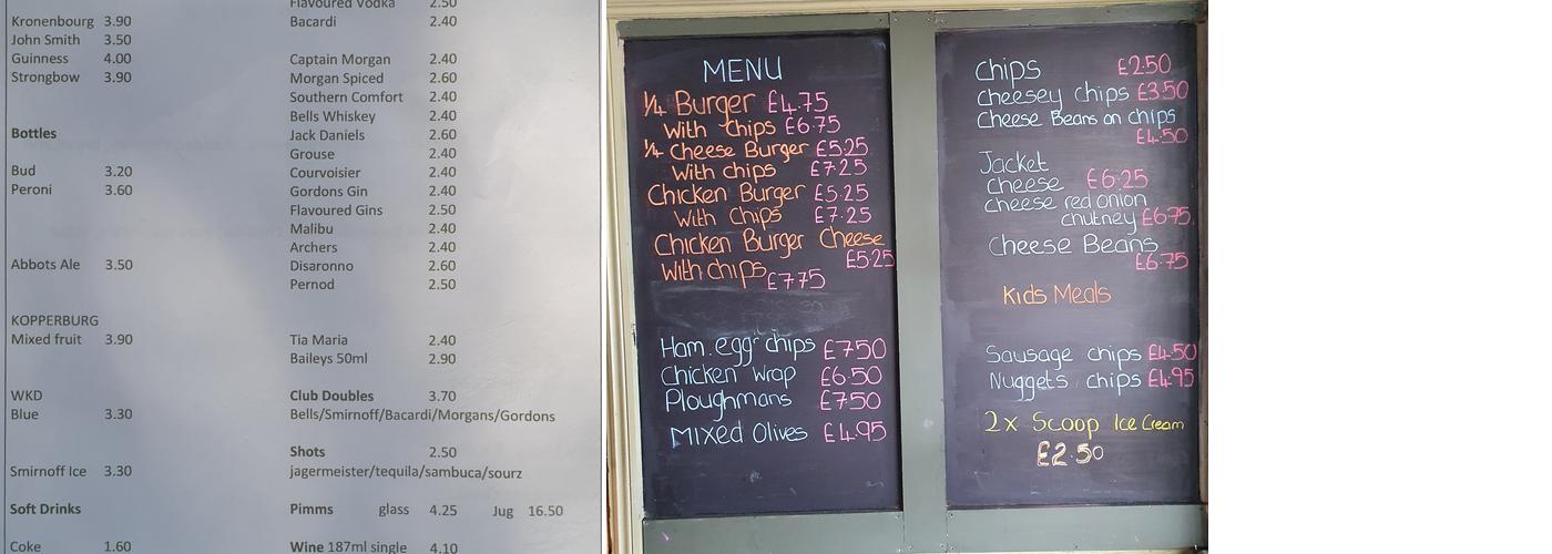 Ferry Boat Inn Menu