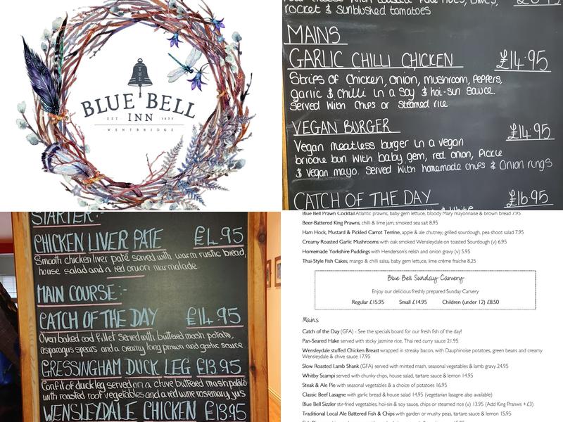 The Blue Bell Inn Menu