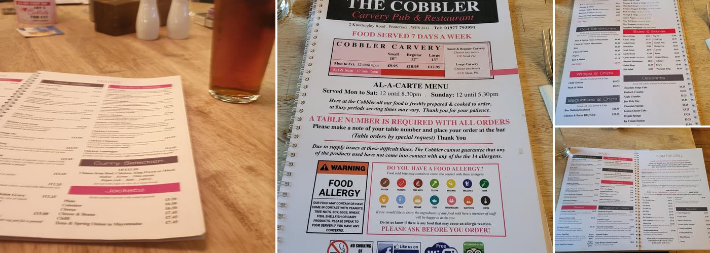 The Cobbler Menu