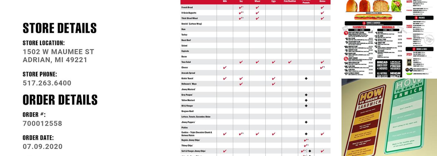 Jimmy John's Menu