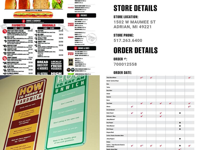 Jimmy John's Menu