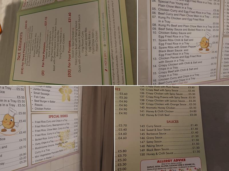 Mai Wah Menu