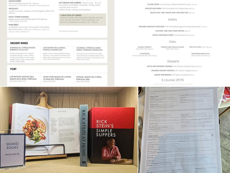 Rick Stein, Sandbanks Menu