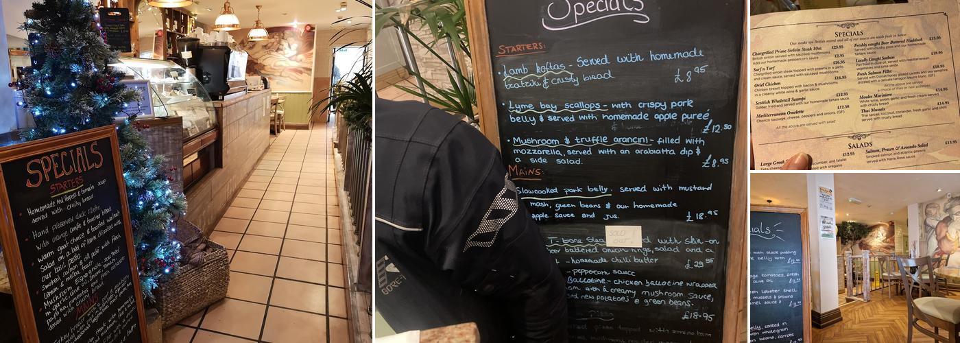 Oriel on the Quay Menu