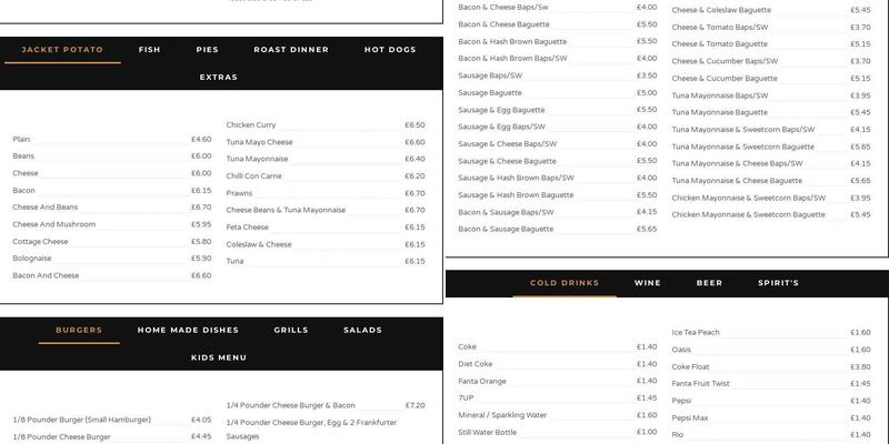 All Things Nice Menu