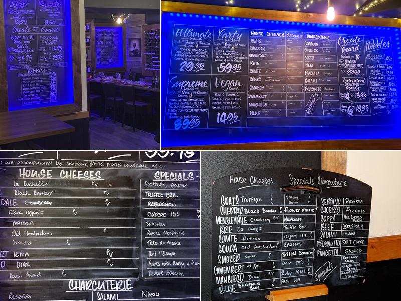 Renoufs Cheese and Wine Bar Menu