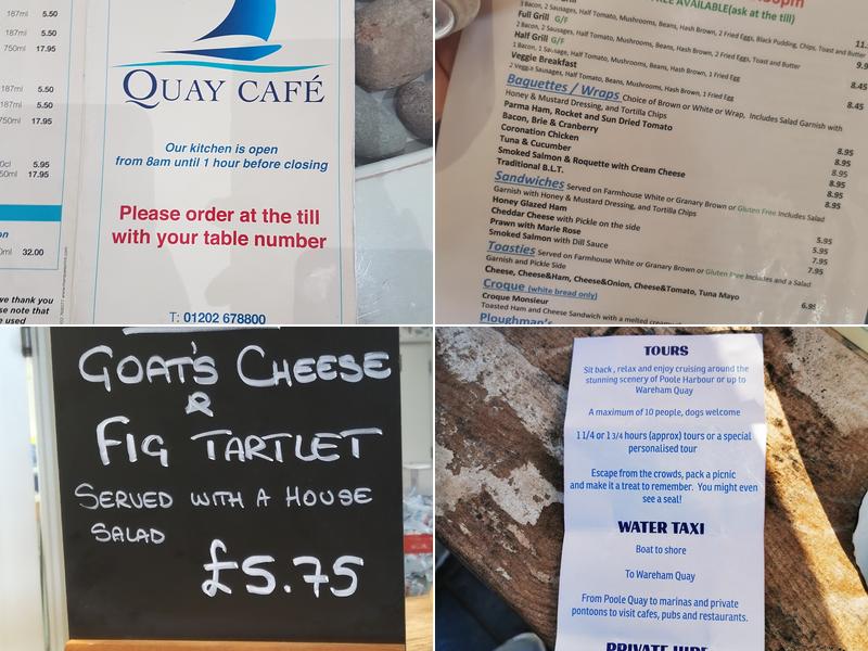 The Quay Cafe Menu