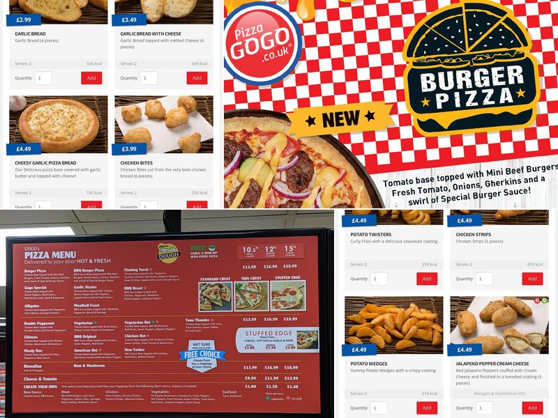Pizza Go Go Poole Menu
