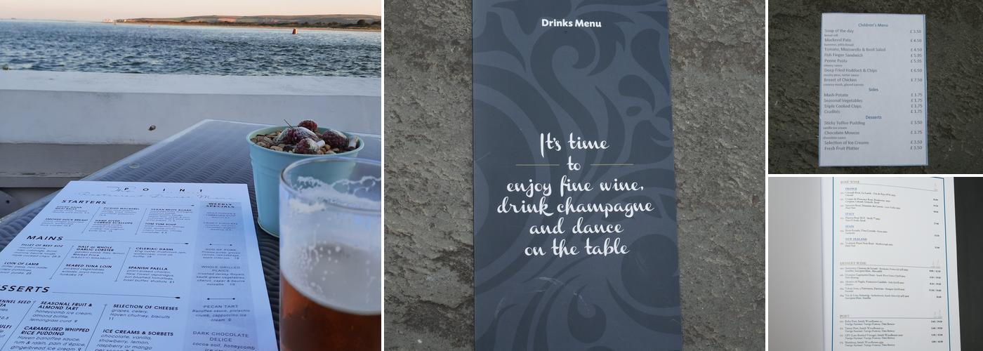 The Point Restaurant Menu