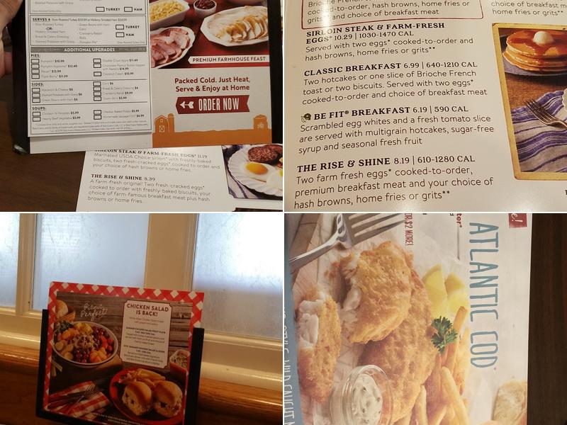Bob Evans Menu