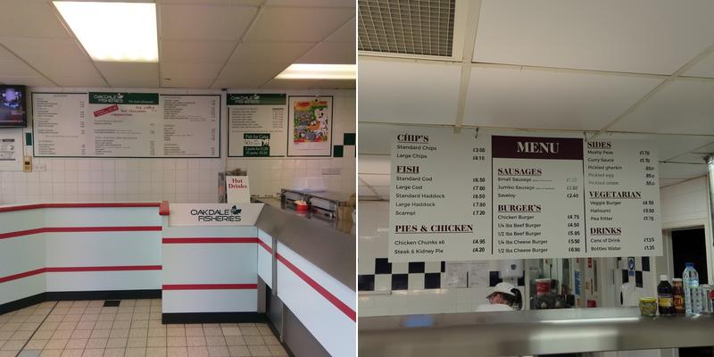 Long Johns Fish and Chips Oakdale Menu