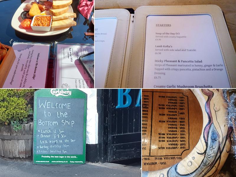 The ship inn porlock weir Menu