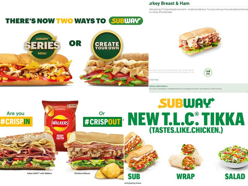Subway Menu