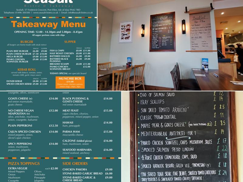 SeaSalt Bistro & Takeaway Menu