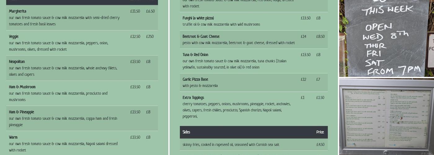 The Angry Anchovy Menu