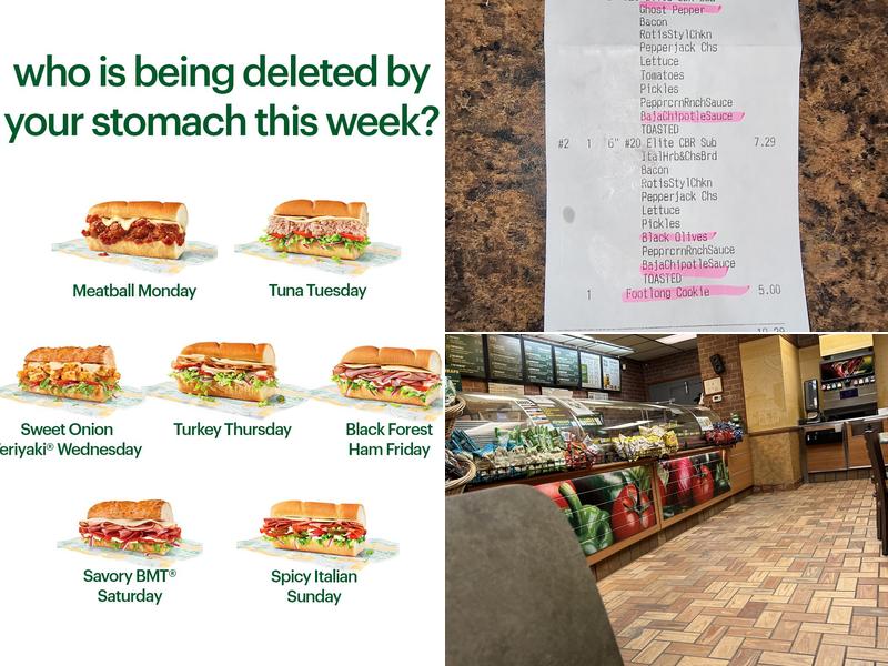 Subway Menu