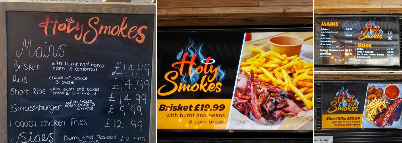 Holy Smokes BBQ Shack Menu