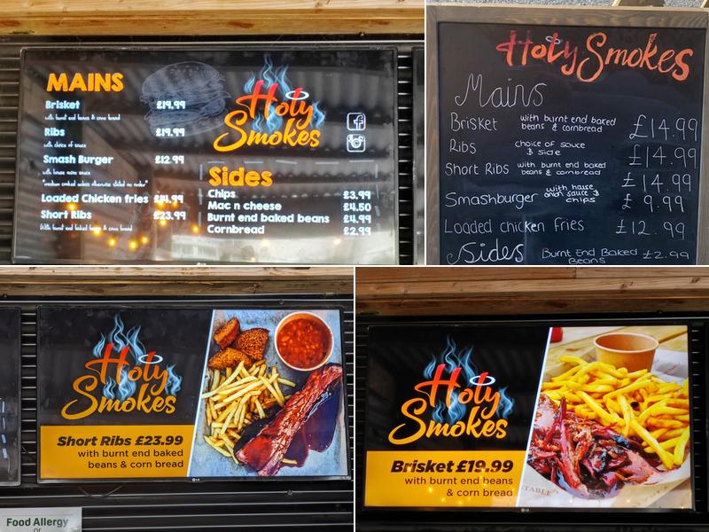 Holy Smokes BBQ Shack Menu