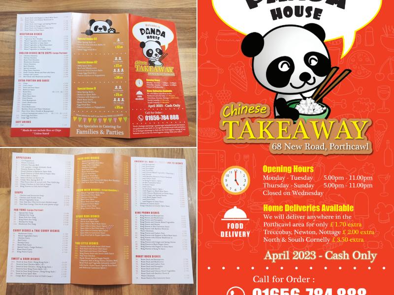 Panda House Takeaway Menu