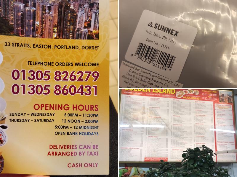 Golden island Chinese take away in Portland