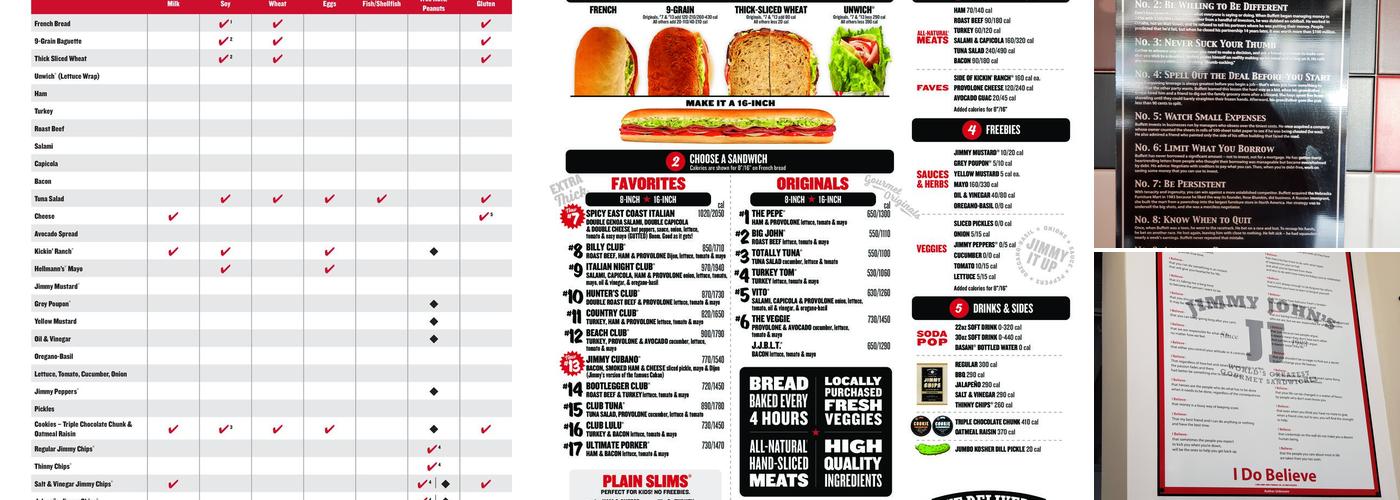 Jimmy John's Menu