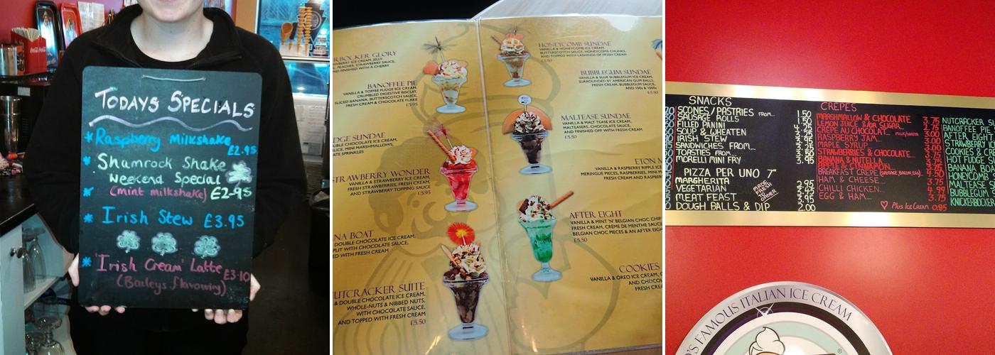 Morelli's Menu