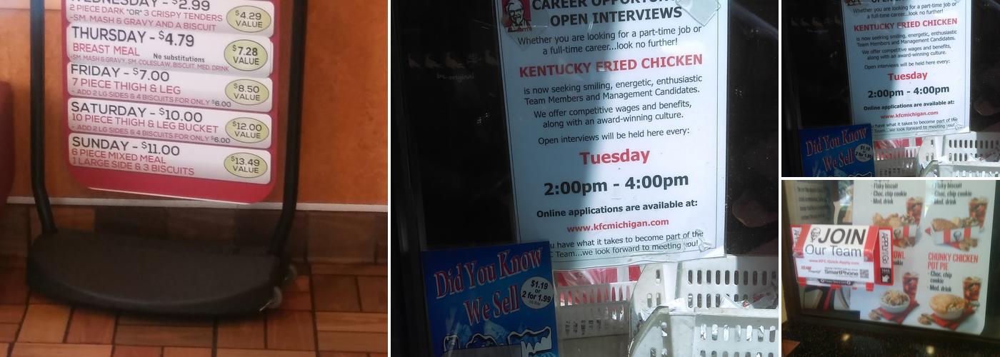 KFC Menu