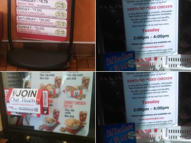 KFC Menu