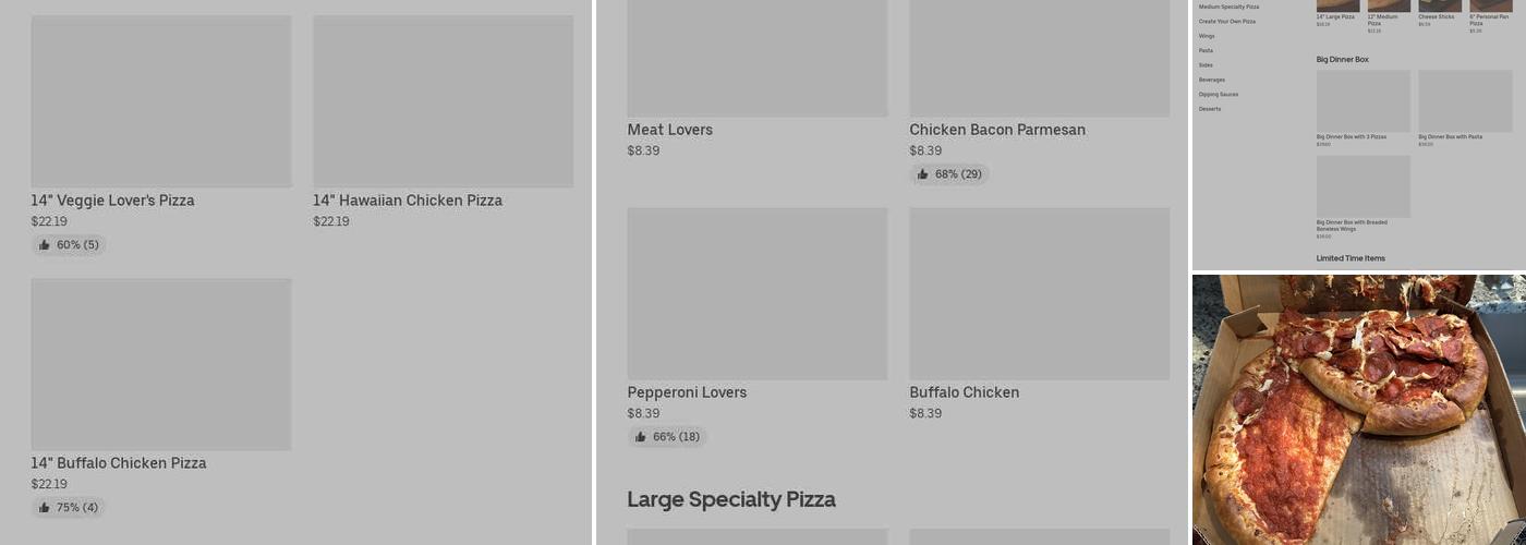 Pizza Hut Menu