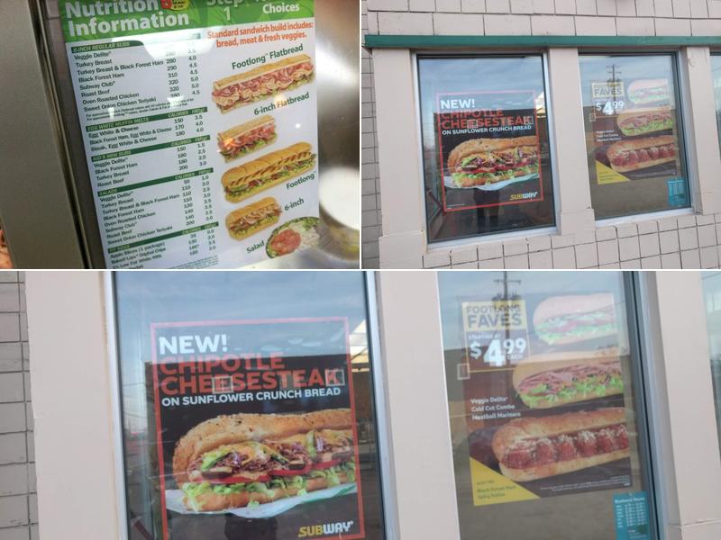 Subway Menu