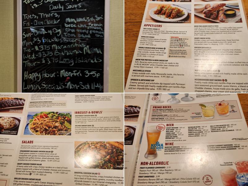 Applebee's Grill + Bar Menu