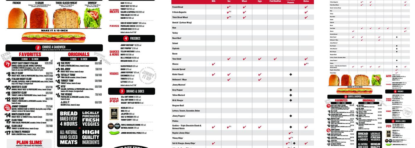 Jimmy John's Menu