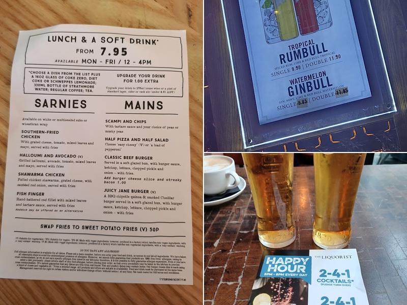 The Liquorist Portsmouth Menu