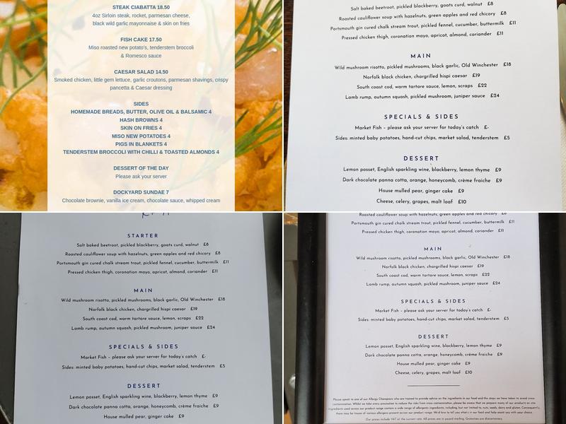 Boathouse 4 Restaurant Menu