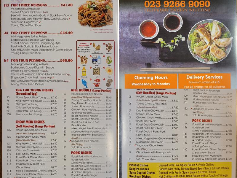 Wok Express Menu