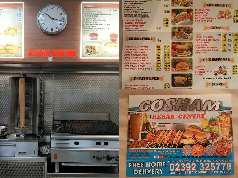 Cosham Kebab Centre Menu
