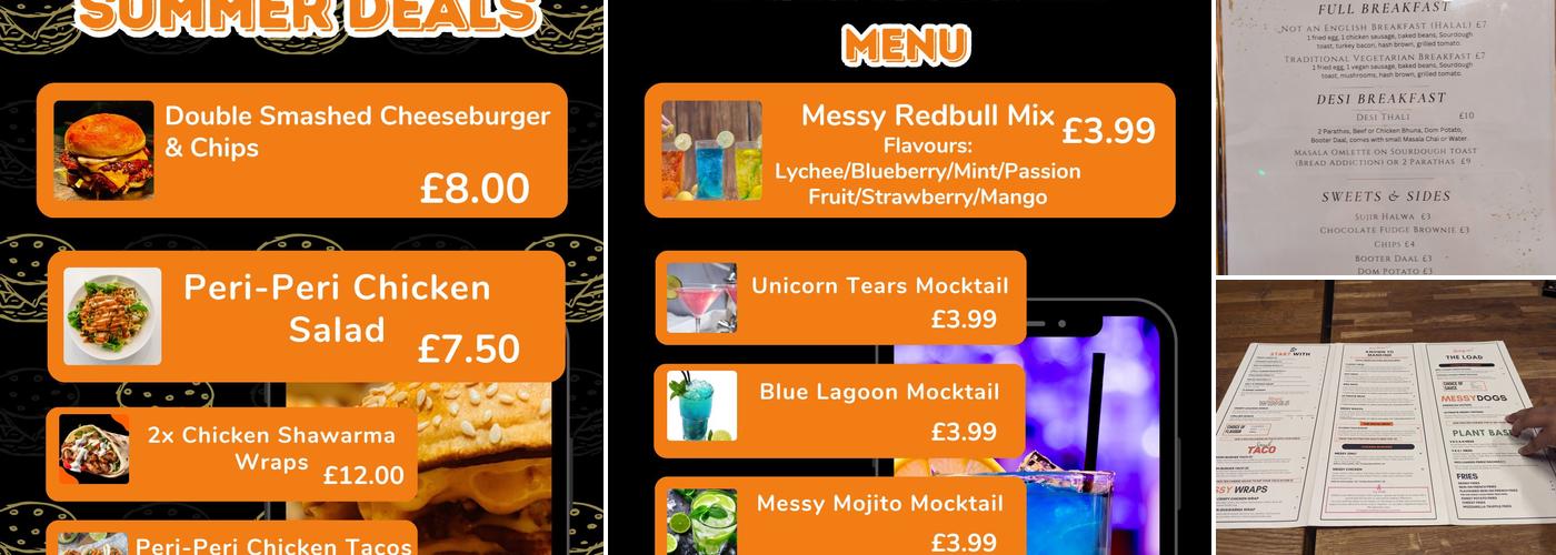 Messy Chef Menu