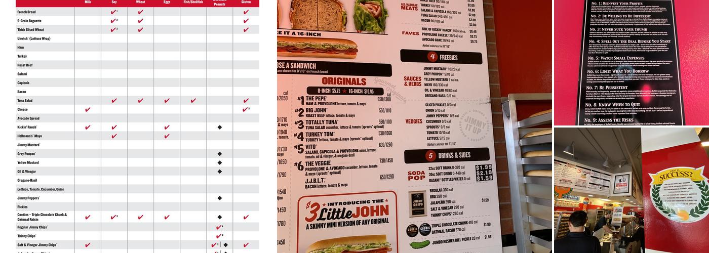 Jimmy John's Menu