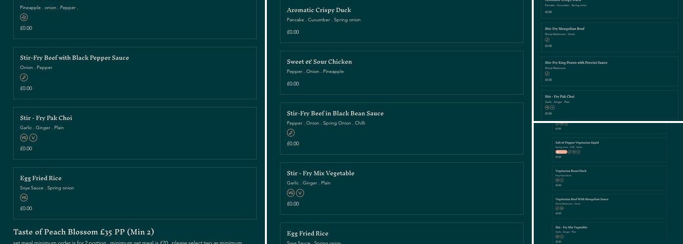 Compass Rose pub and Chinese Menu