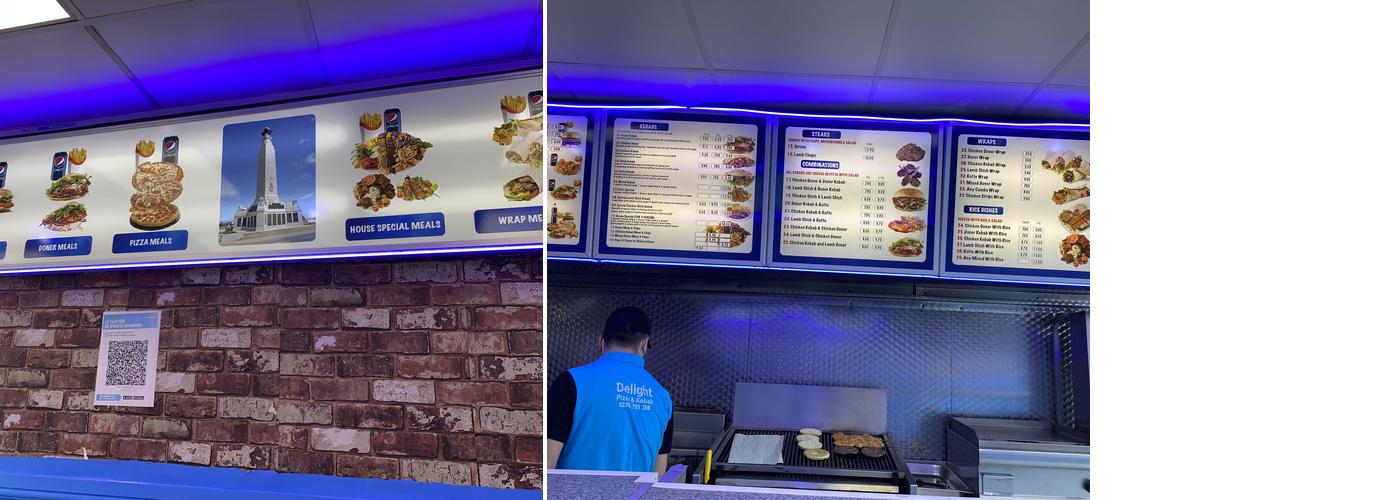 Delight Kebab and Pizza Menu