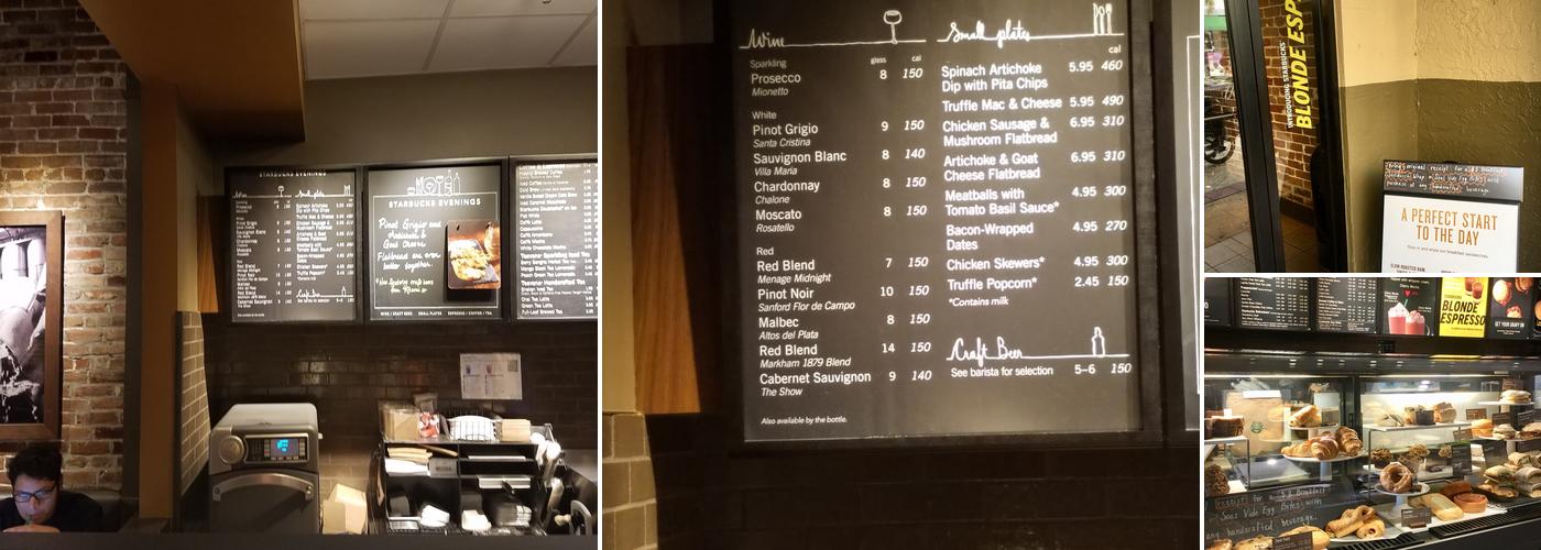 Starbucks Menu