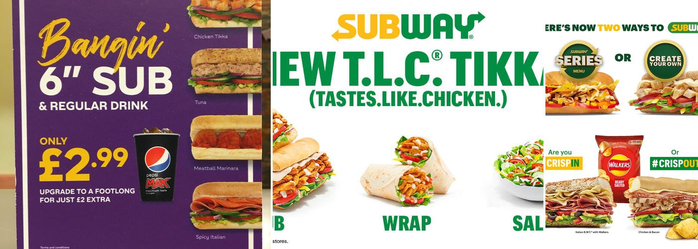 Subway Menu