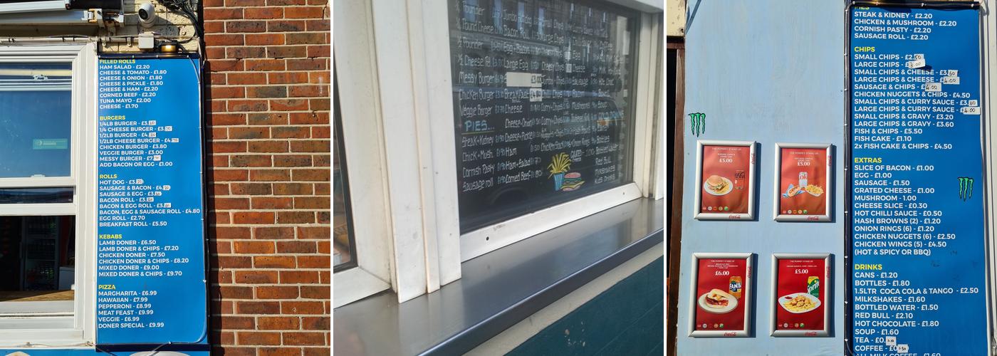 The Pompey Stand Up Menu