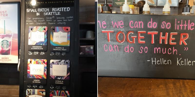 Starbucks Menu